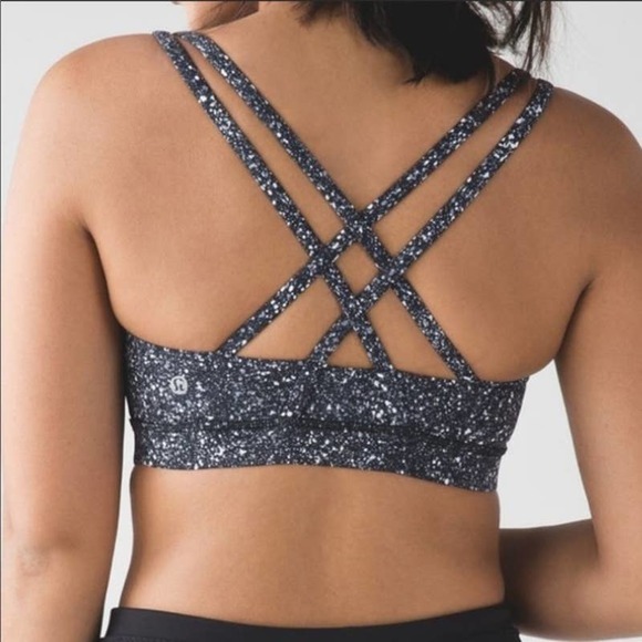 lululemon athletica Other - Lululemon Blue Paint Splatter Energy Sports Bra